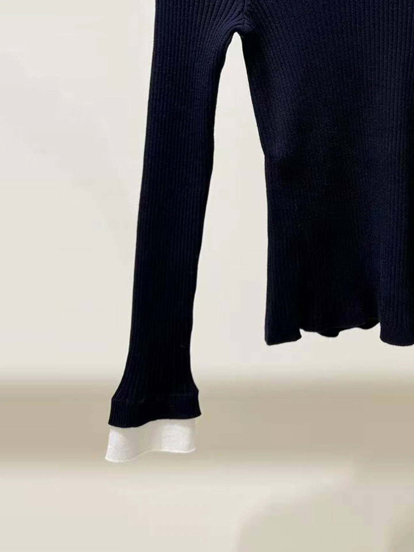 Top lavorato a maglia da donna casual versatile Simplici Sle Long Sve round Ne ort Lunghezza Set ort traspirante e delicato sulla pelle