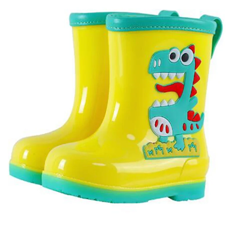 Children Removable Plush Rain Boots Boys Girls Toddler Waterproof Shoes Lightweight Spring Baby Winter Warm Kids Water Shoes