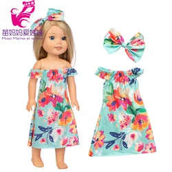 14.5 inch Wellie Wishers doll bow dress Camille Ashlyn Kendall Emerson clothes 38cm 40cm nancy doll clothes girl gift