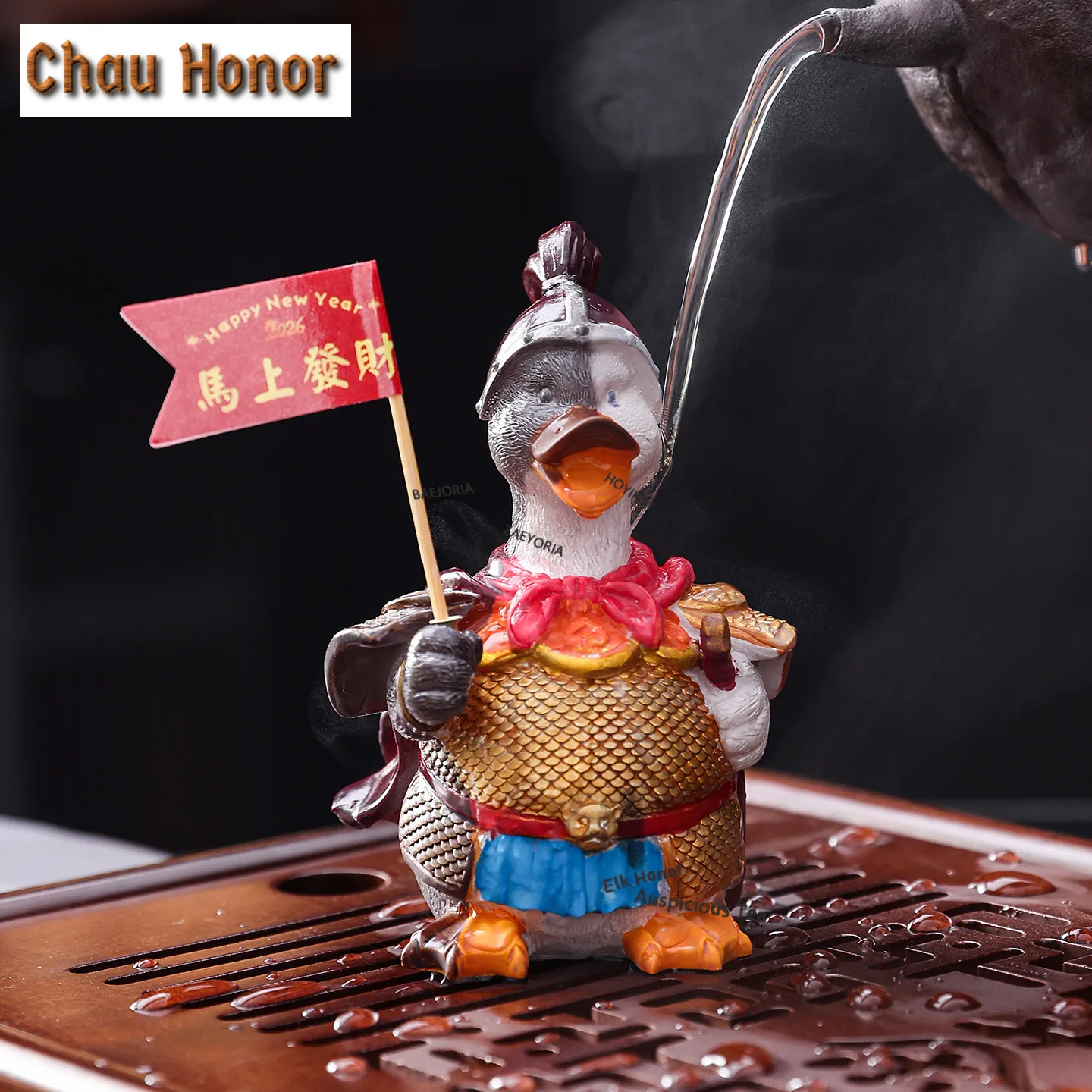 Home Office Feng Shui - Color Changing Warrior Duck Tea Pet