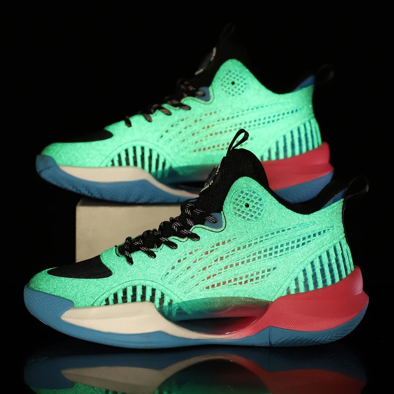 2023 New men's basketball shoes trainers Basketball shoes with glow-in-the-dark Running shoes size 36-45