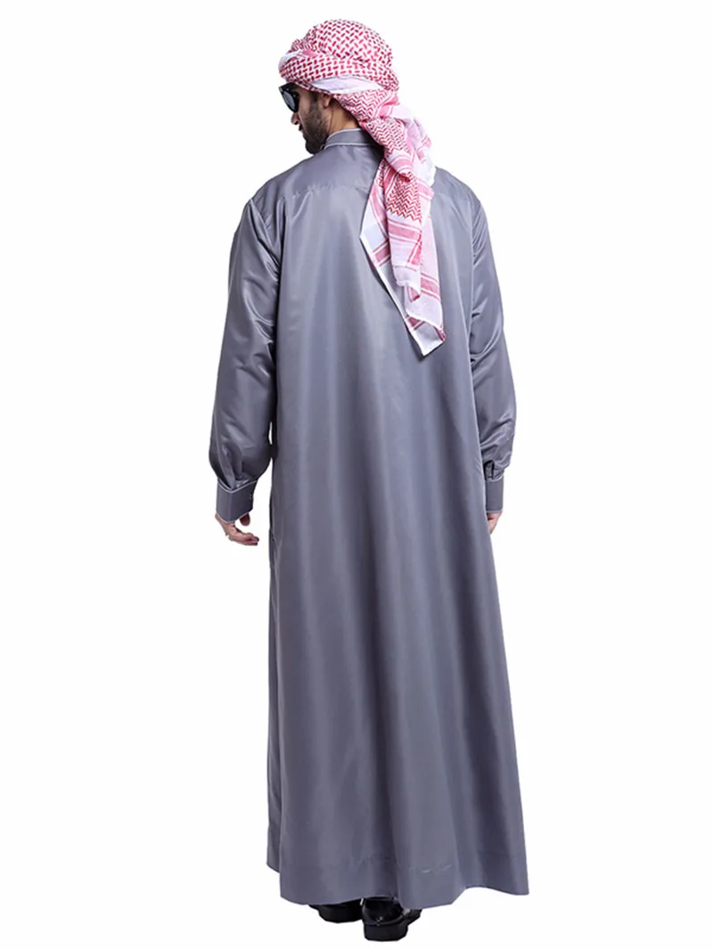 男性のための伝統的な服,イスラム教徒のアラビア語,トーブ,刺bes付きのドレス,お手入れが簡単,4シーズン,新しいコレクション