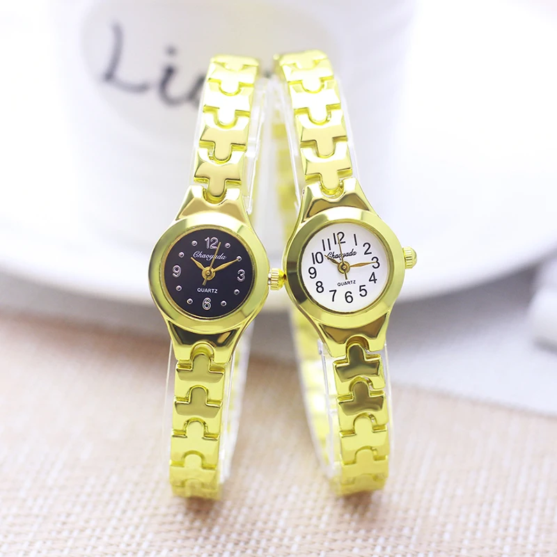 2024 summer women's ladies girls thin beauty romantic gold Bracelet wristwatches mother girlfriend fashion quartz digital watch