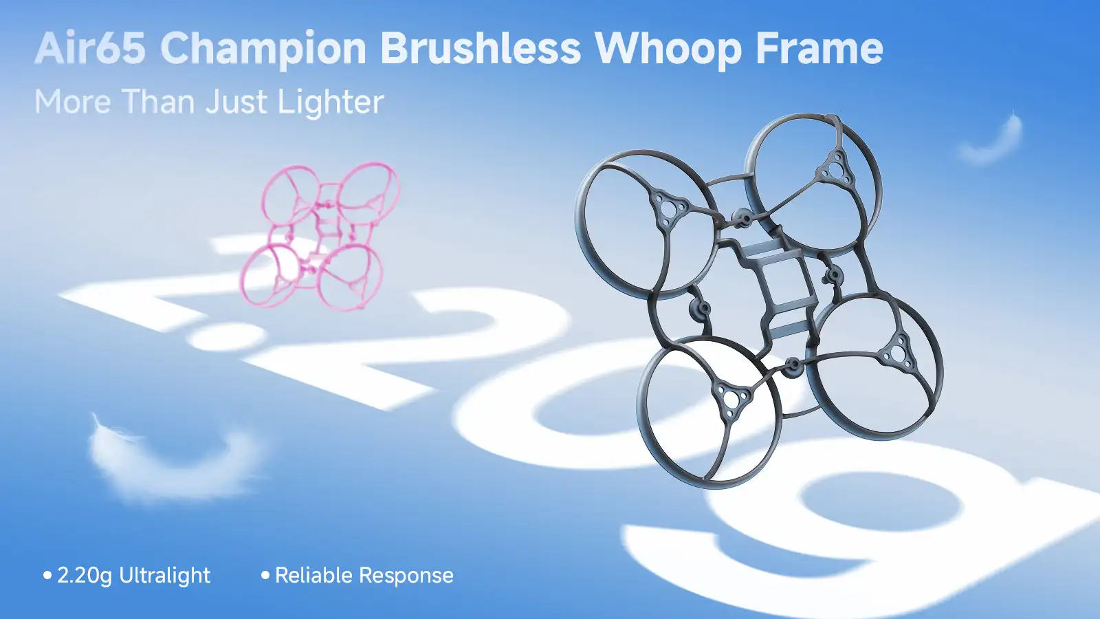 BETAFPV Air65 Champion Brushless BWhoop Frame Lightest 65mm Frame 2.2g For Air65 II Champion Quadcopter