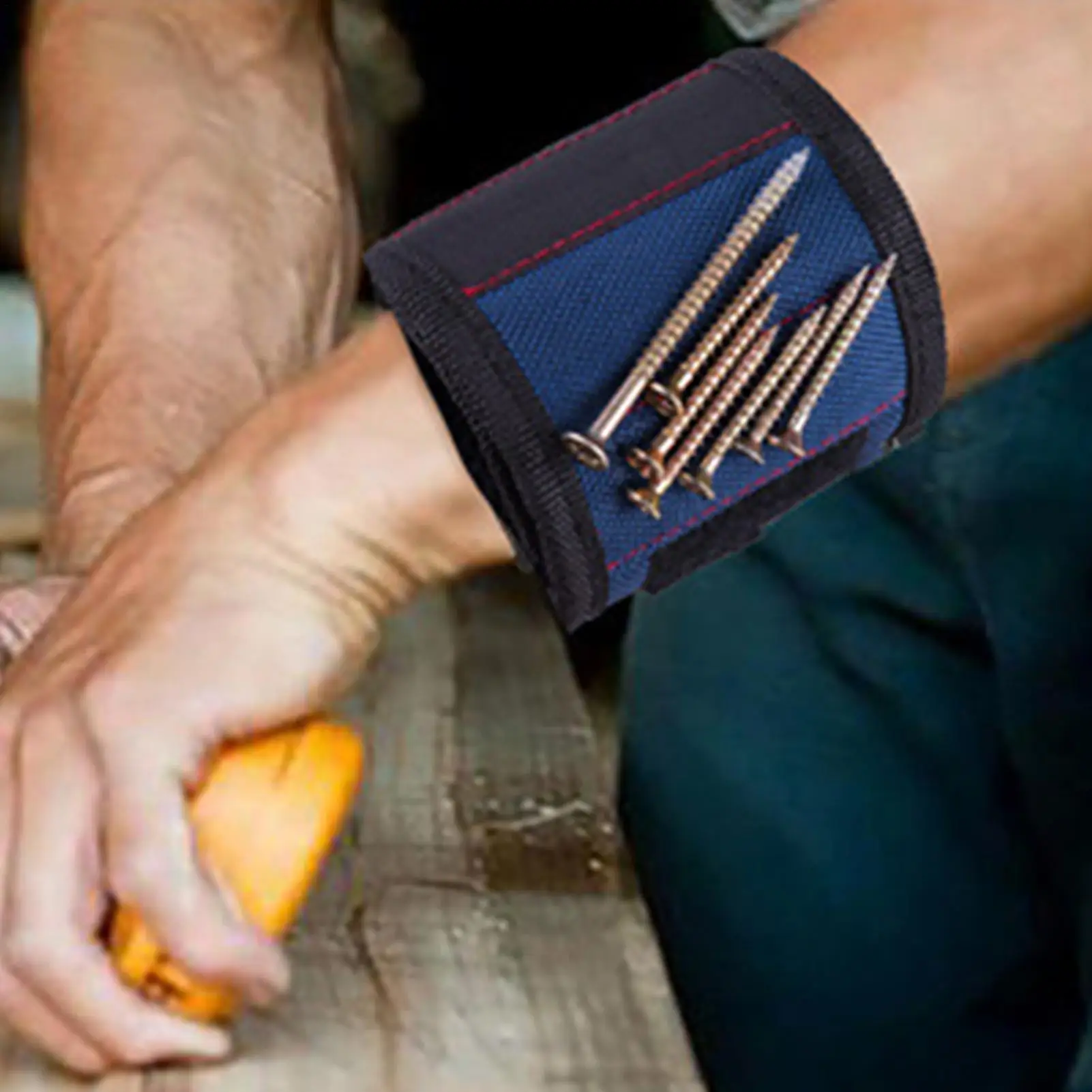 

Магнитный браслет для удержания винтов, гвоздей, сверл, ремней-держателей для инструментов на запястье с сильными магнитами, гаджетов для унисекс