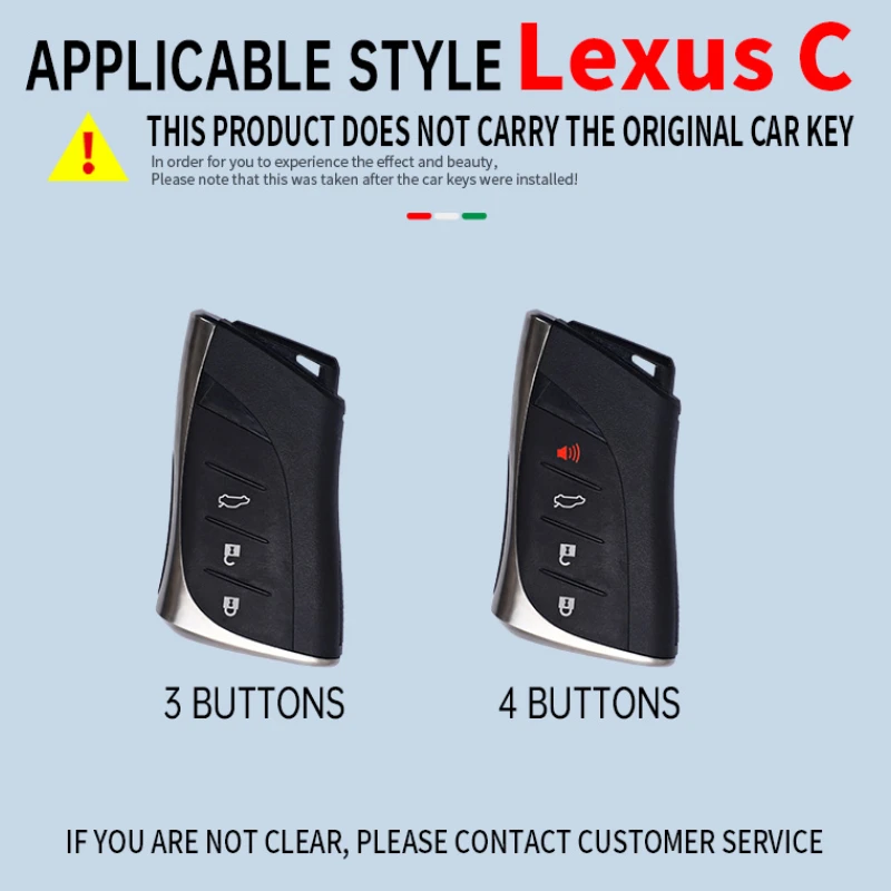 Zinc Alloy Car Key Case For Lexus RX 300 330 350 400h Is 250 200 LX470 570 GX460 470 CT200h ES GS RX LX GS GX NX Keys Cover view 2