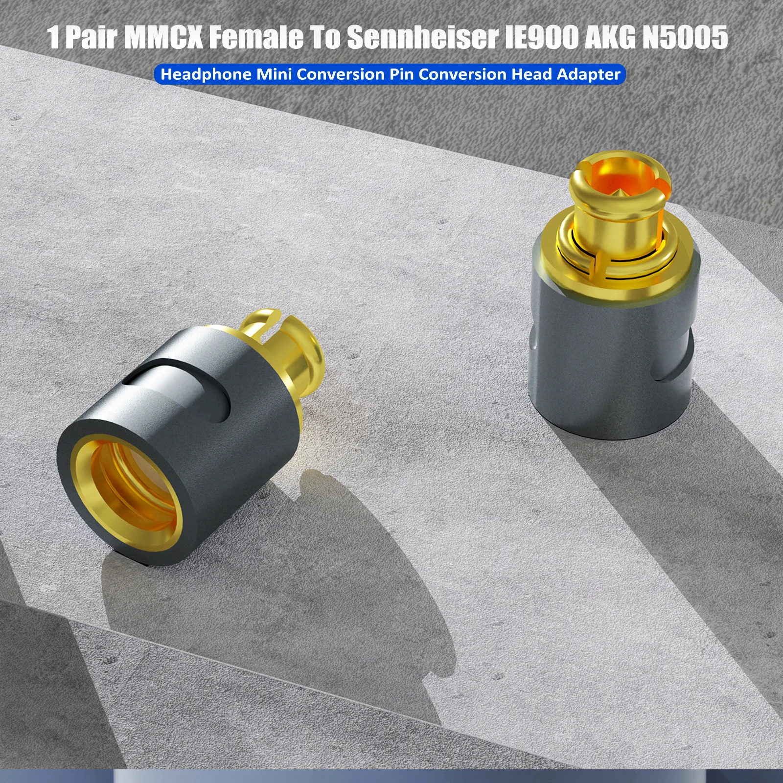 

Pair Gold Plated Headphone Converter MMCX/2Pin 0.78mm/N5005 Cable Connected for FOSTEX TH900 MKII MK2 TH600 TH909 Headsets Jack