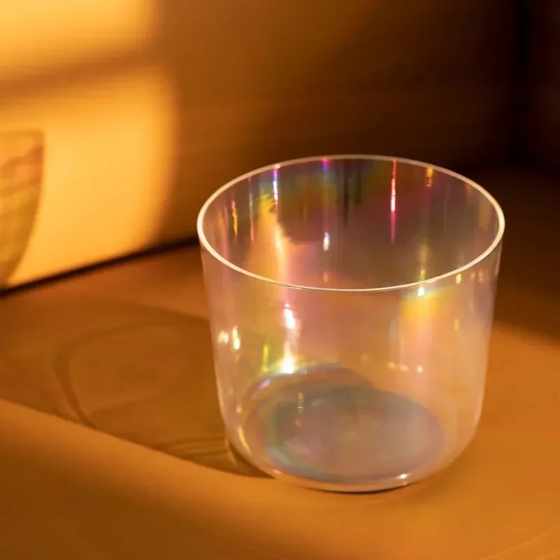 STAR LINKUP 6 Inch Clear Quartz Crystal Singing Bowl Natural Alchemy Cosmic Light Sound Healing Meditation Yoga Chakra
