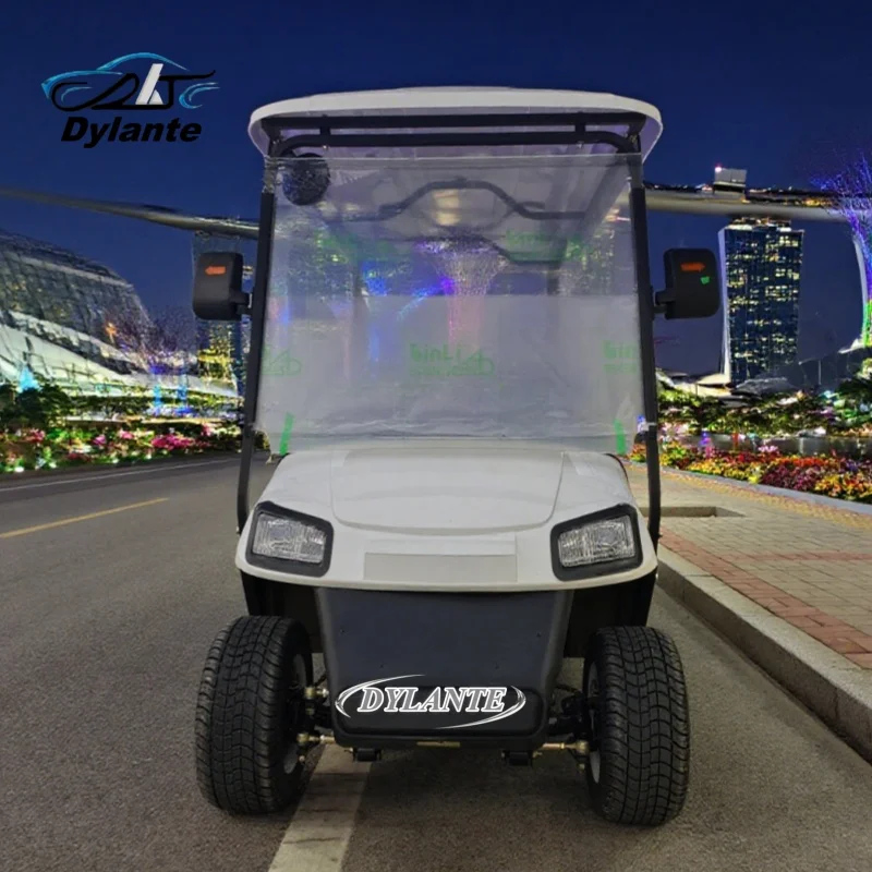 

Технические улучшения Охотничий багги Литиевый 4-пассажирский гольф-кар Новая электрическая клубная тележка для гольфа Цельная рама тележки для гольфа: прочный
