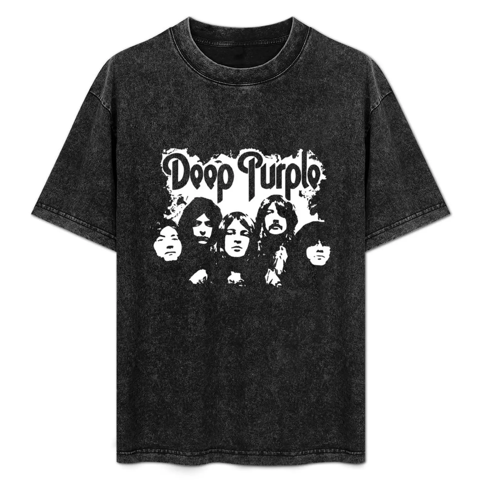 

Deep Purple <#Burn T-Shirt Vintage Style Printed Top