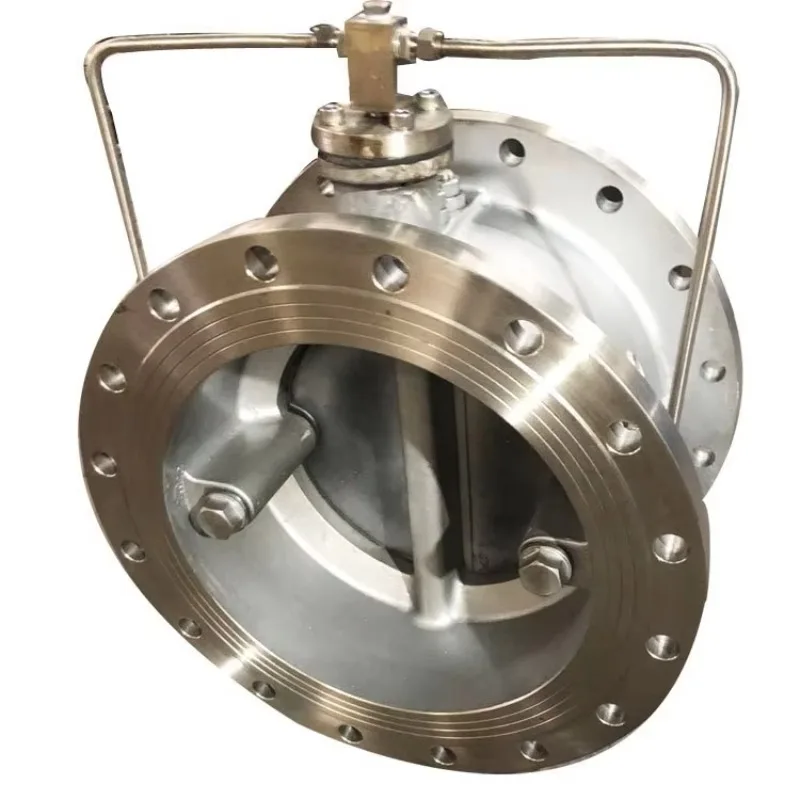 Stainless steel micro-resistance slow-closing butterfly check valve