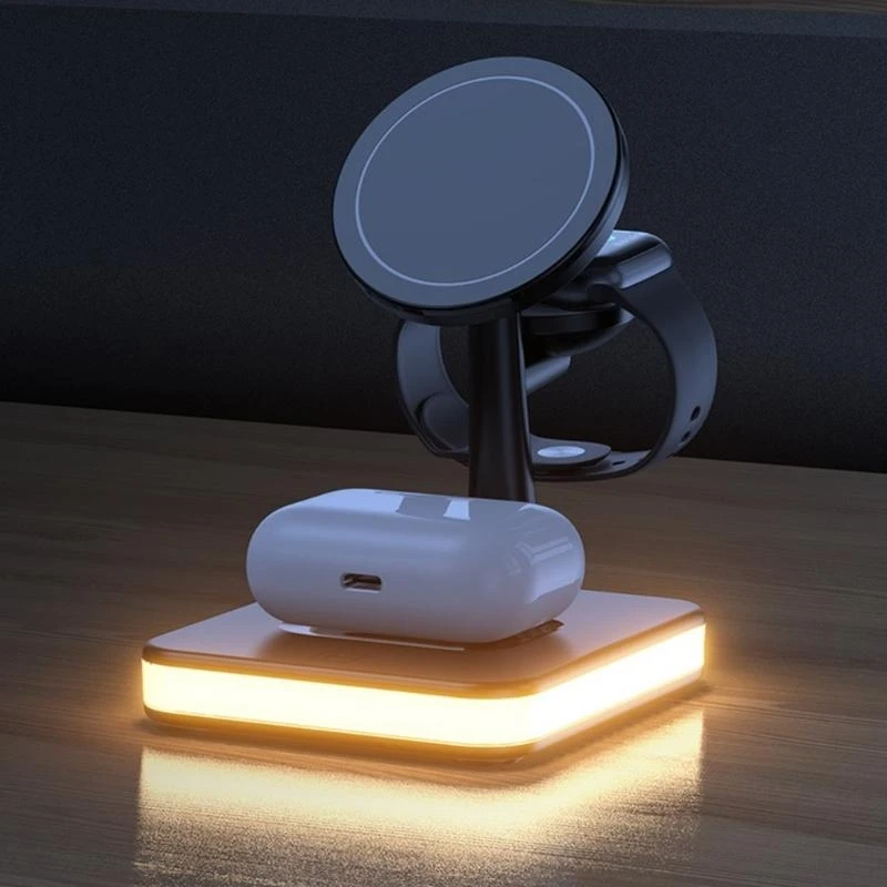 K0EA 15W Wireless Charger Magnetic Suction for Multiple Devices phone 12  Watch Phone Wireless Charging Base