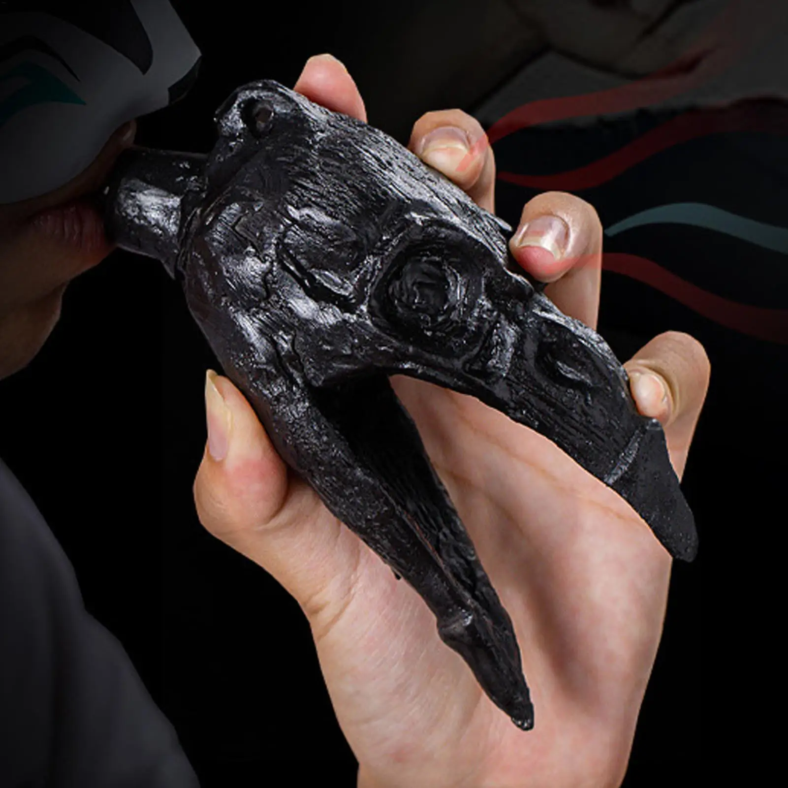 Aztec Death Whistle with Real Screaming, Crow Mouth Design for Halloween Prank, Weird Sound War Whistle Modern Use