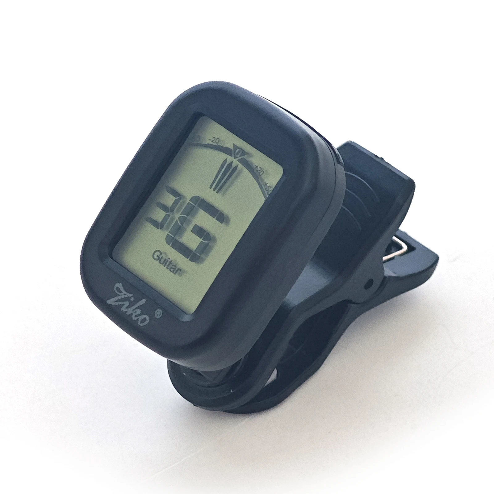 ZIKO DT-318 Guitar Tuner 12-Tone Equal Temperament Precise Clip-On Tuner for Electric Guitar Bass Ukulele Violin Banjo Rotatable