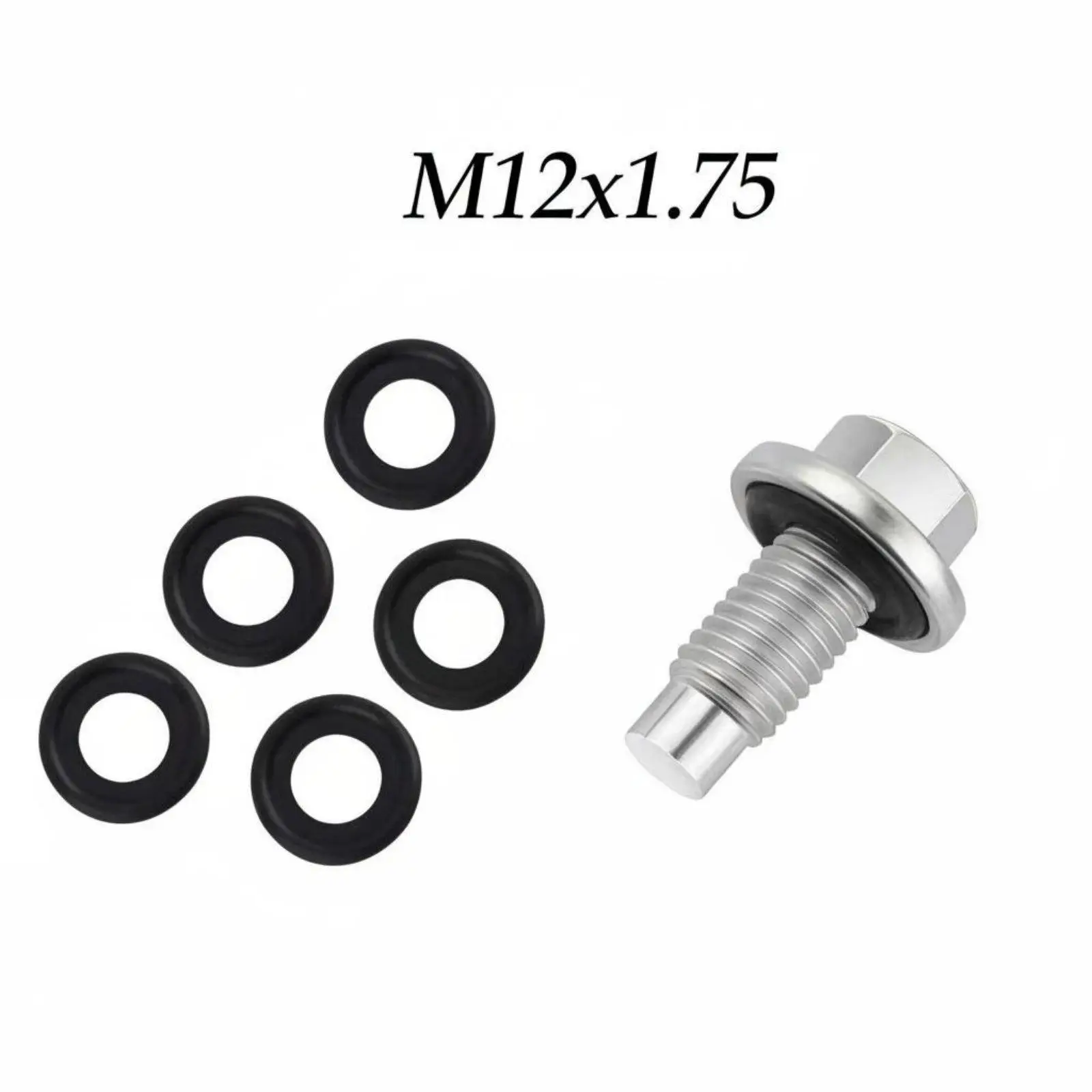 6 Pieces 12mm Oil Drain Plug Includes 5 Spare Washers Oil Drain Plug Gasket Set Zinc-Coated Automotive Part for Mechanics, DIY 6 Pieces 12mm Oil Drain Plug Includes 5 Spare Washers Oil Drain Plug Gasket Set Zinc-Coated Automotive Part for Mechanics, DIY
