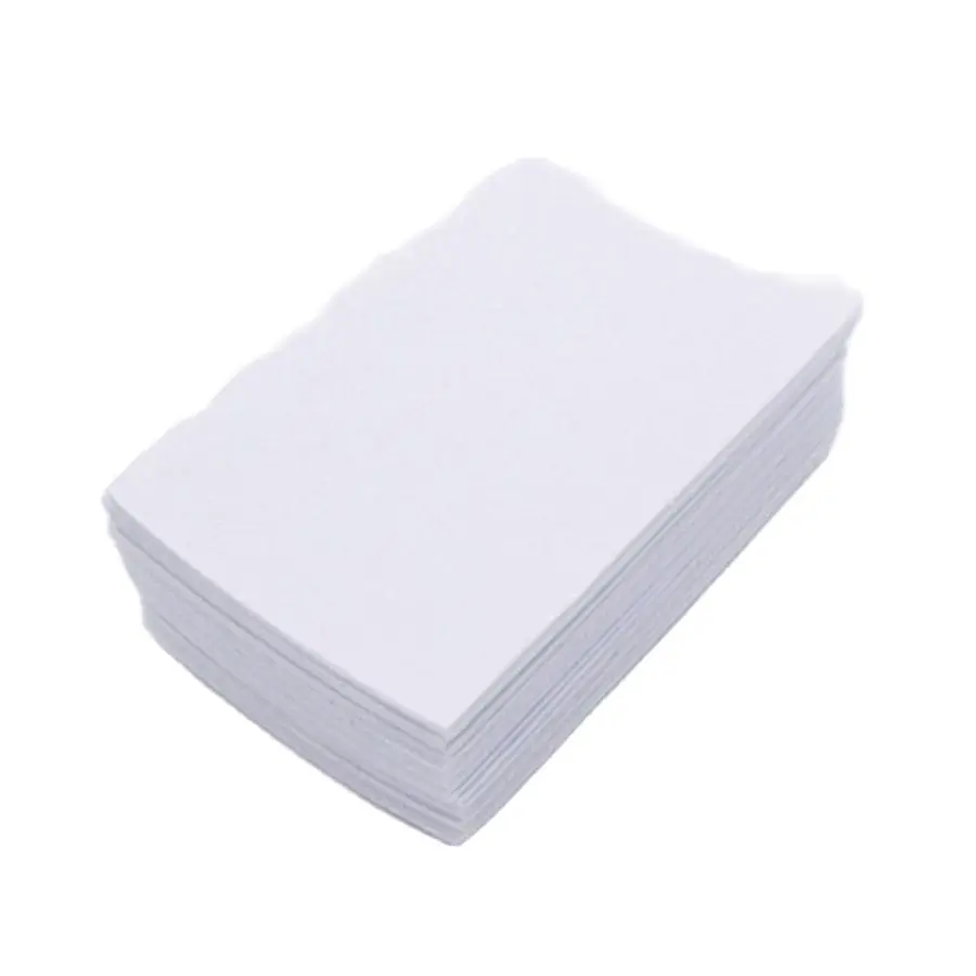 40Pcs/Lot 10*15cm White Felt Fabric Nonwoven Sheets For Needlework DIY Sewing Handmade 1 MM Thickness Polyester  Cloth