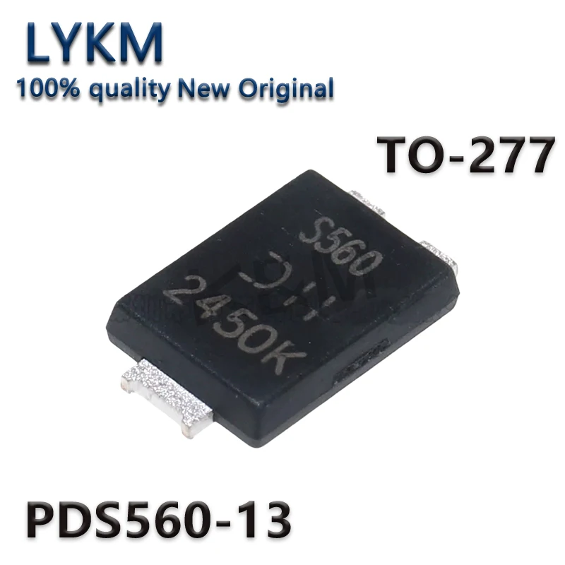 10PCS New Original S560 PDS560-13 PDS560 60V 5A POWERDI5 Schottky low voltage drop diode In Stock