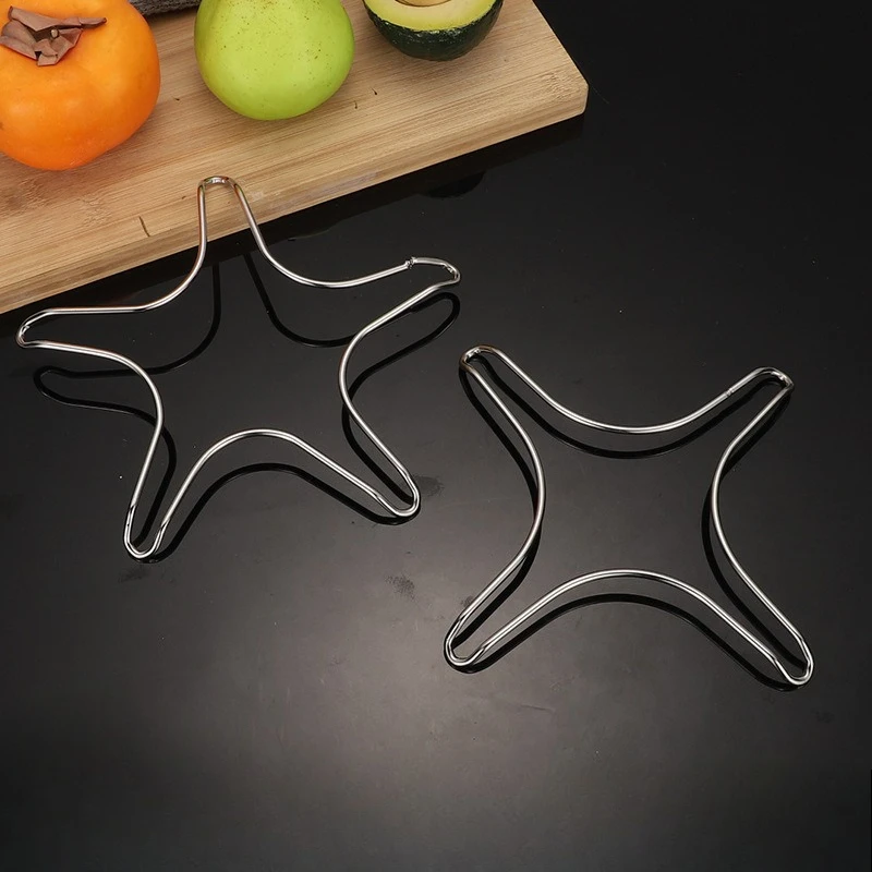 Stainless Steel Gas Stove Four Claw Stove Frame Household Small Milk Pot Bracket Kitchen Tools Flat Frame Gas Stove Accessories