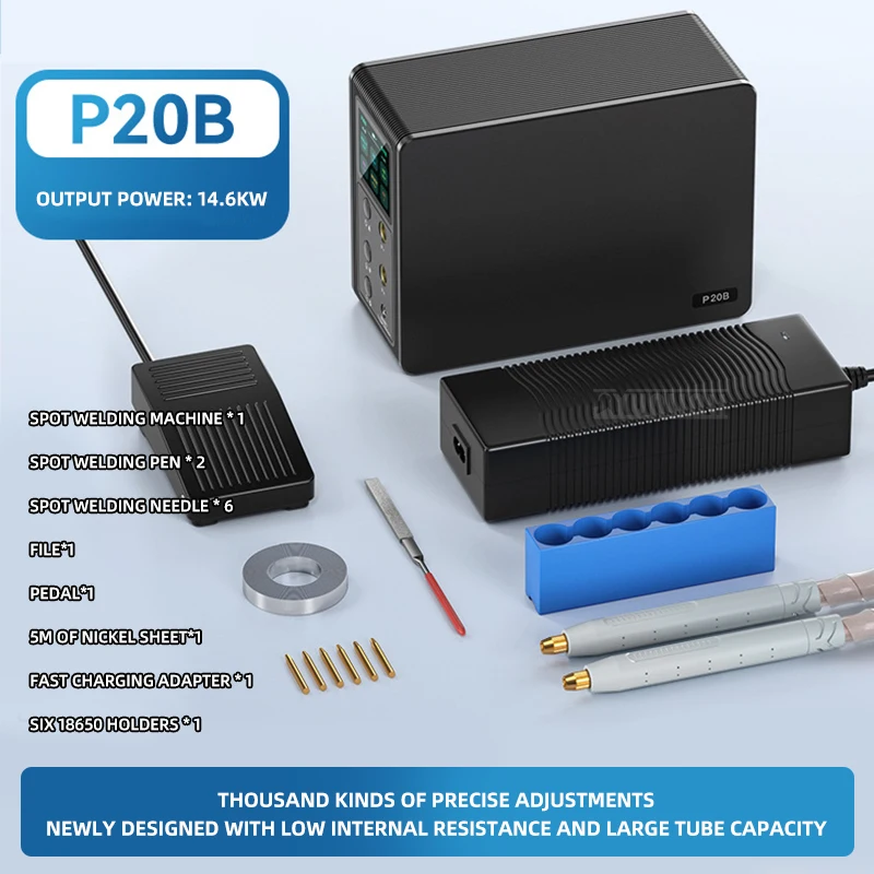 

P20B Аппарат для точечной сварки емкостью Farad Бытовая литиевая батарея из нержавеющей стали Аппарат для сварки металла