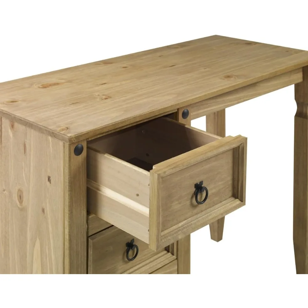 طقم طاولة تزيين كلاسيكي من الخشب الحقيقي - طراز خالد - 40.35 بوصة × 16.93 بوصة × 29.25 بوصة - 44.09 رطل