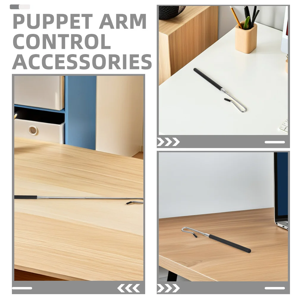2 stuks Marionet Arm Control Staven Flexibele Handpop Accessoires Half-Sticks voor Verbeterde Prestaties