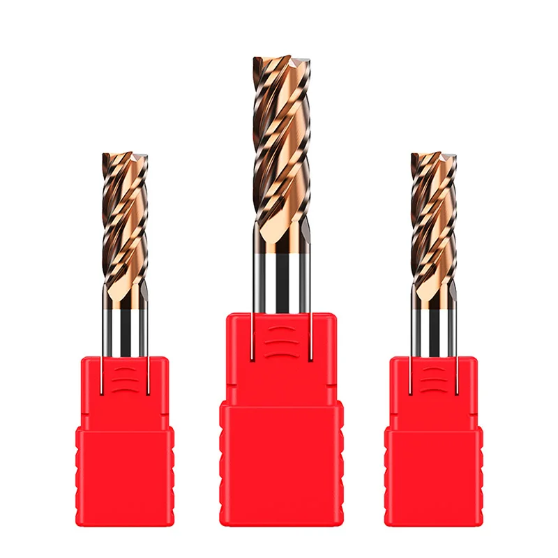 1pcs 1 2 3 4 5 6 8 10-20mm Tungsten Steel Milling Cutter End Mill HRC55 4 Flute Metal Cutter Endmills Alloy Carbide Milling Tool