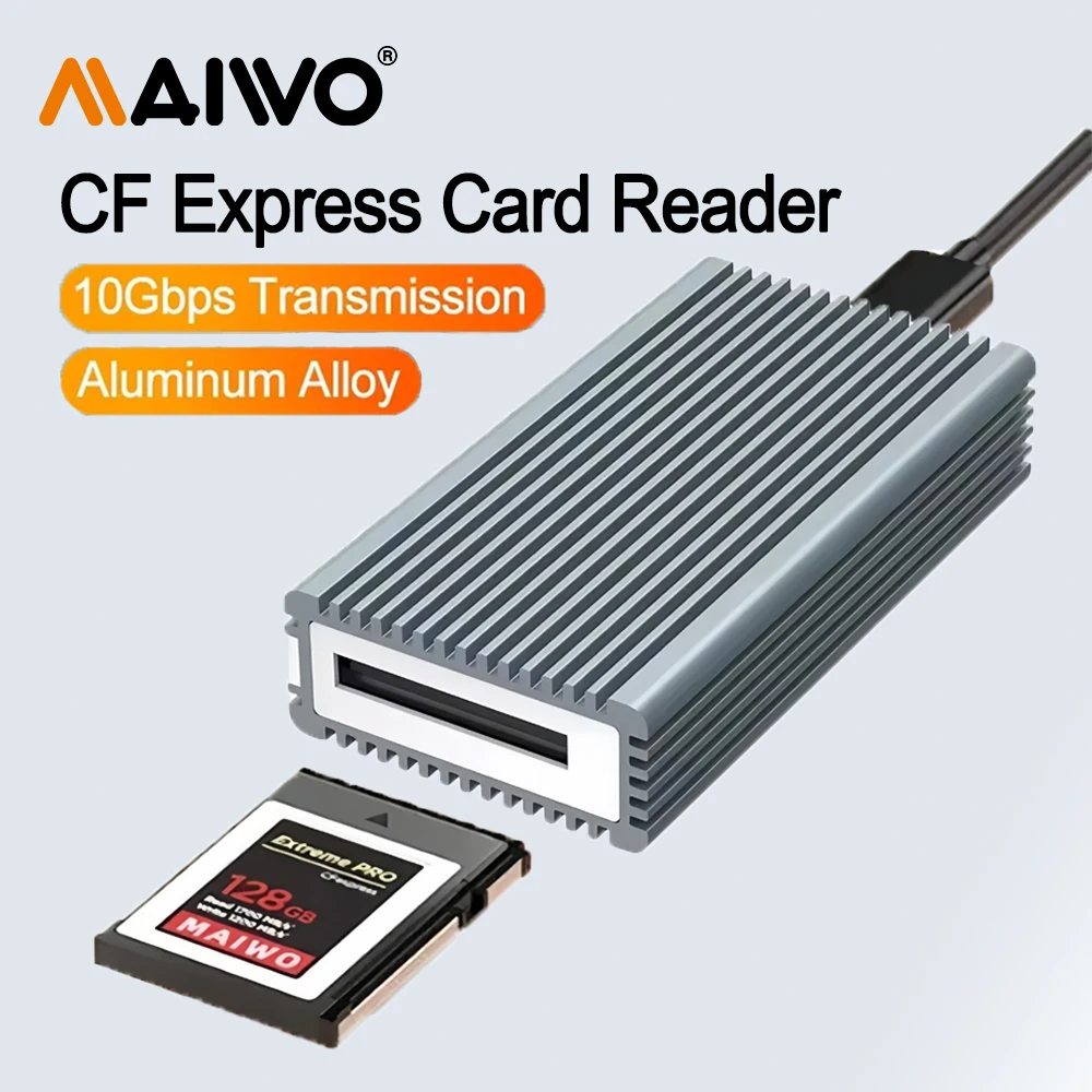 MAIWO CF Expressカードリーダーアダプター アルミニウム合金製 Gen2 USB3.1 10Gbps Type-Cインターフェースコンバーター 写真・ビデオ愛好家向け