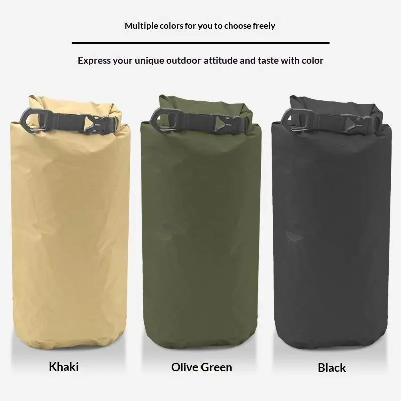 Foldable Outdoor Dry Bag Waterproof Large Capacity Roll-Top Lightweight for Hiking Boating Rafting Camping Travel Trips