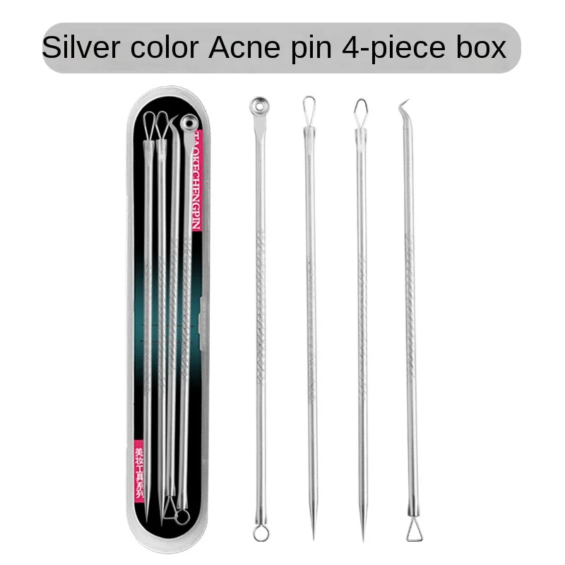 The New Type of Acne Needle 4-piece Set of Acne Needles To Remove Blackhead Cells Clip Fat Particles Acne Beauty Tools