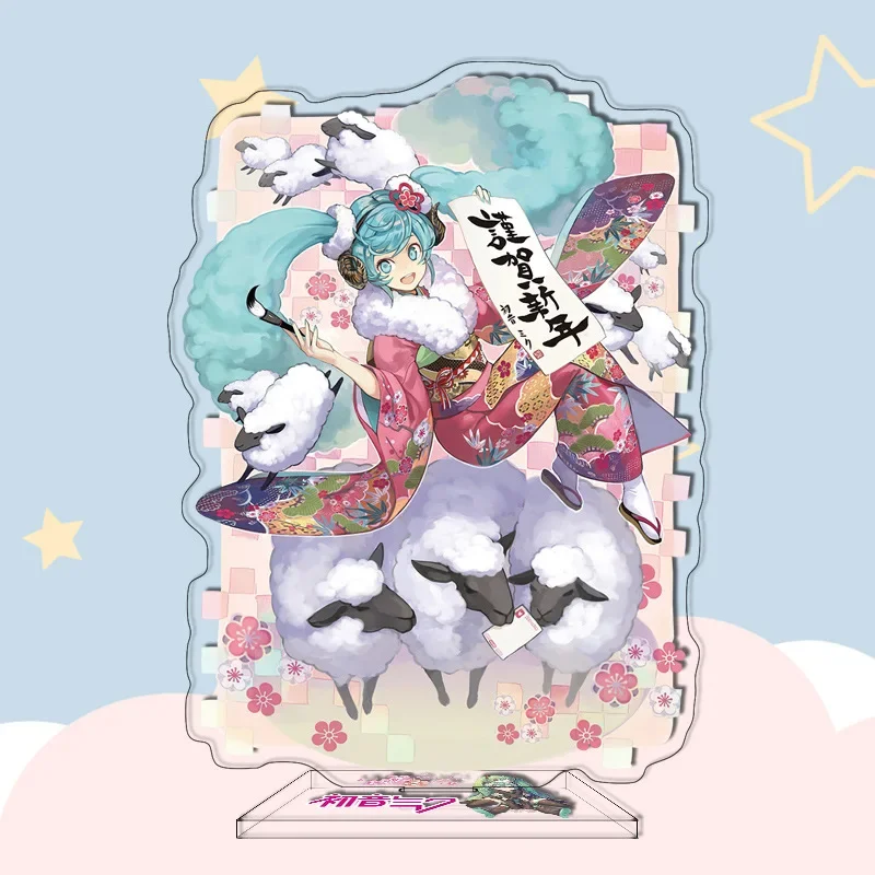 16 سنتيمتر أنيمي هاتسون ميكو ساكورا Kawaii جميل الشكل الاكريليك تسجيل الحلي الدائمة لوحات نموذج اللعب دمى هدايا الاطفال