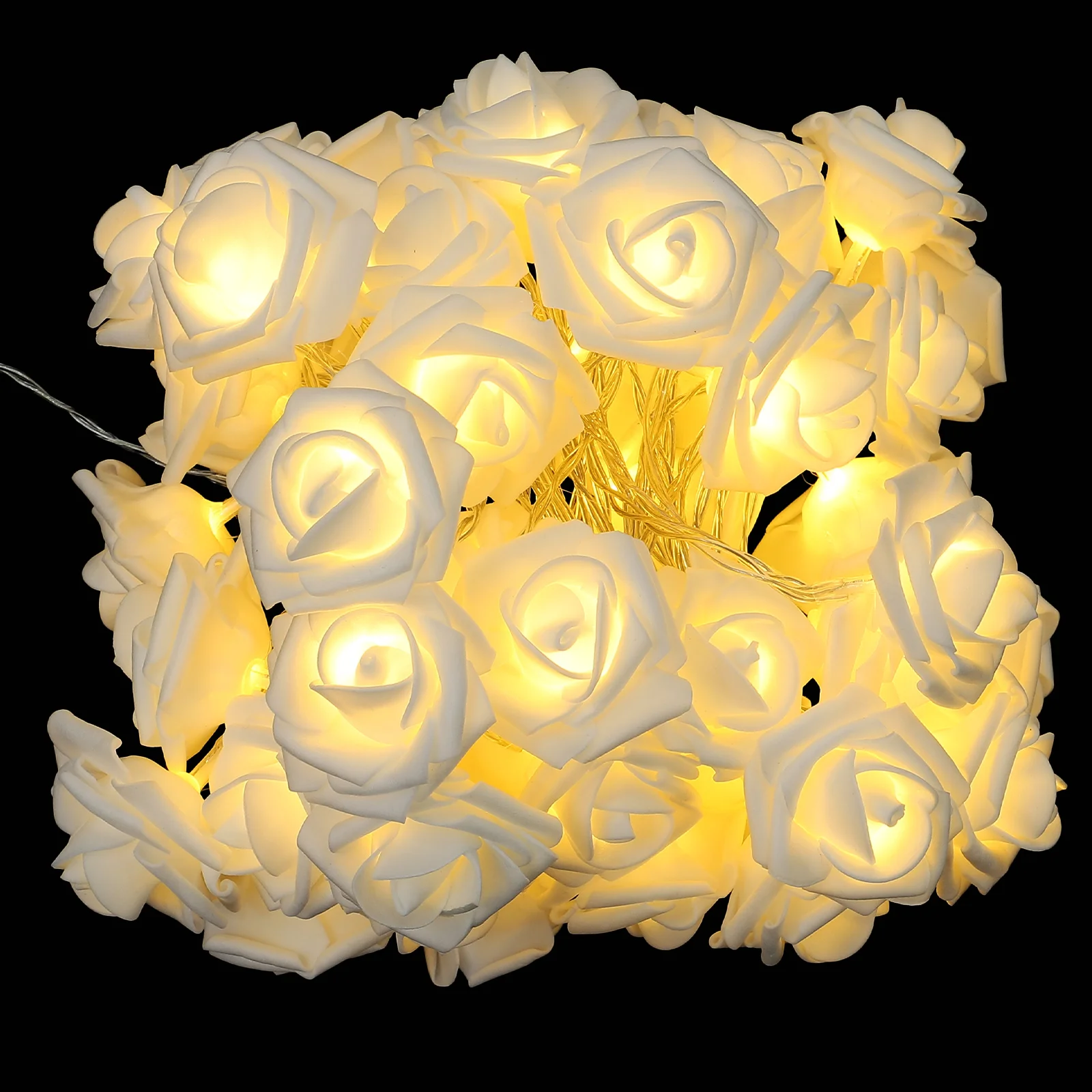 

Rose String Lights 10 LED Decorative Room Light Flower Modeling Post Indoor Weddings Party Atmosphere Lamp Creative Design