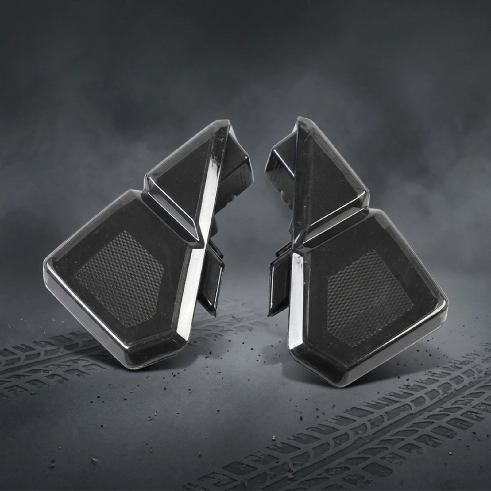 UTV Brake Tail Lights Angular UTV Tail Lights Black Easy Installation for Trail Riders, Work Duty
