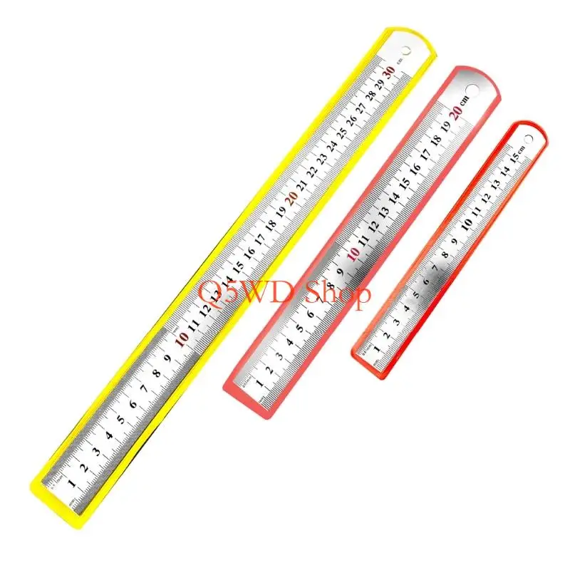 Q5WD Professional Marking Ruler Featuring Anti Fatigue Grip Multiple Scale Accuracy