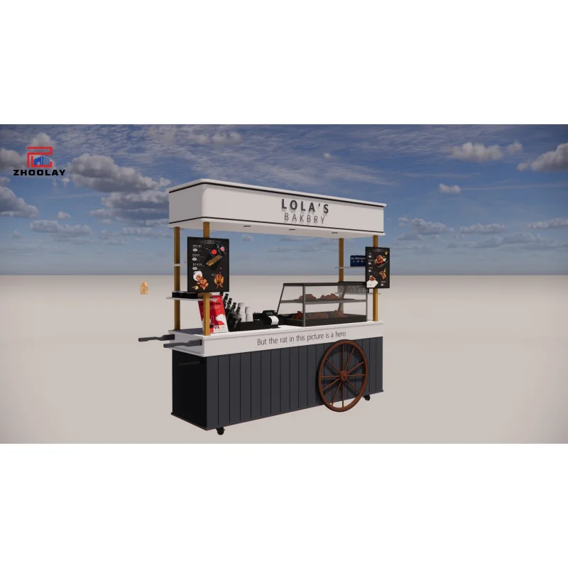 custom.Handcart Event Stall Mobile Store & Candy Shop Market Toys Flowers Bread Beverage Stand
