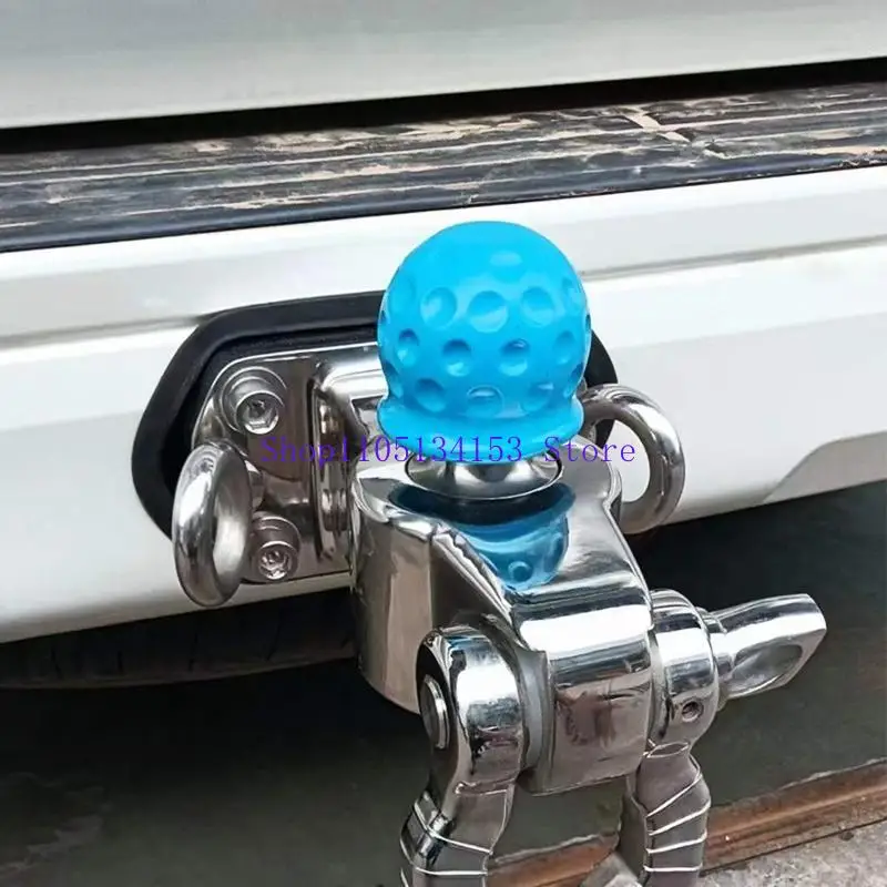 

hg89 50mm Trailer Hitch Ball Hood Cover Towing Bar Ball Cap Universal Trailer Towball Cover Cap Protect for Car Truck Caravan