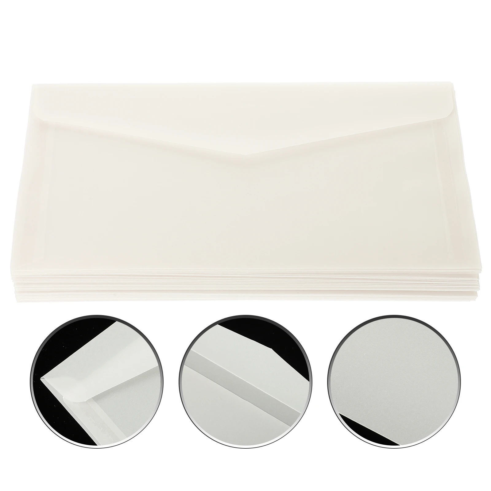 50 Pcs Envelope Invitation Student Clear Mailer Litmus Paper Greeting Cards Envelopes Small