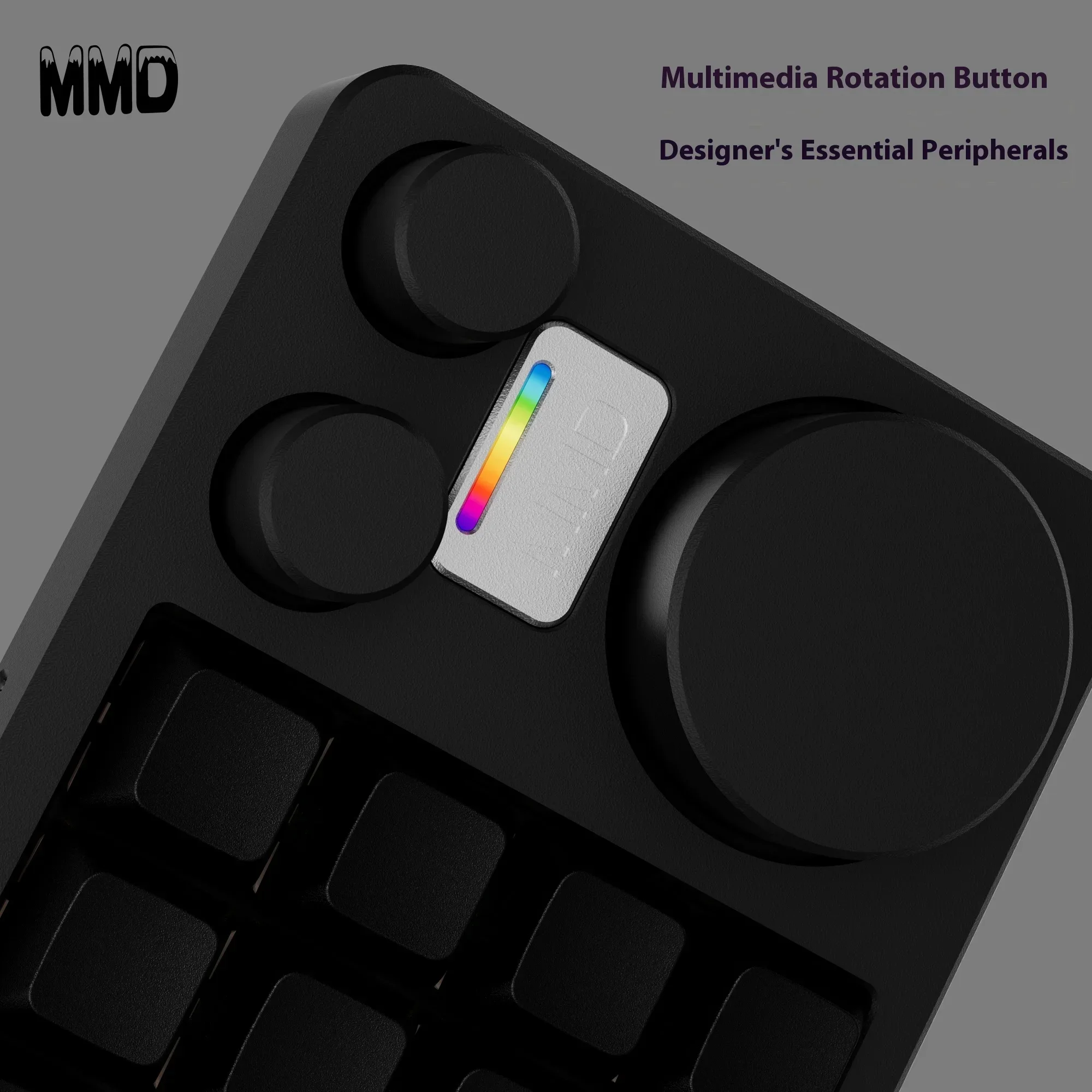 Mmd km16 pro designer teclado liga de alumínio botão multifuncional personalizado junta teclado mecânico personalizado para ps pr escritório