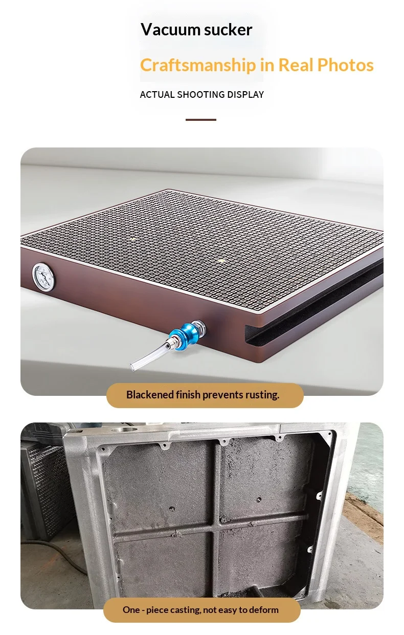 CNC vacuum suction cup sealing strip integrated casting pressure-maintaining negative pressure adsorption platform