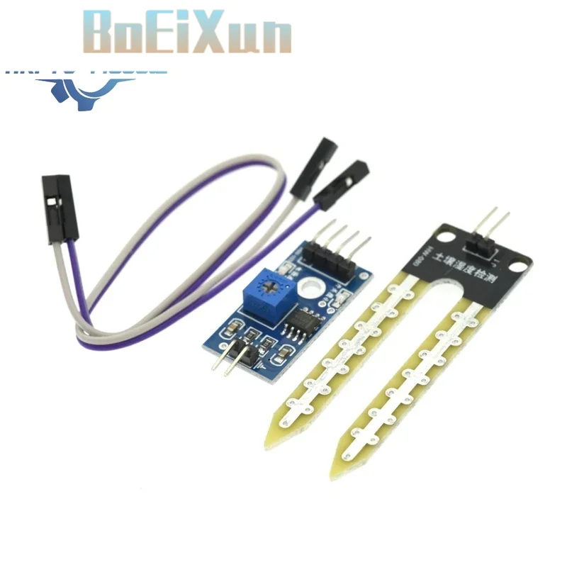 1-100pcs Soil Moisture Sensor Module LM393 Based Hygrometer for Arduino, Smart Garden, DIY Robot & Plant Watering System