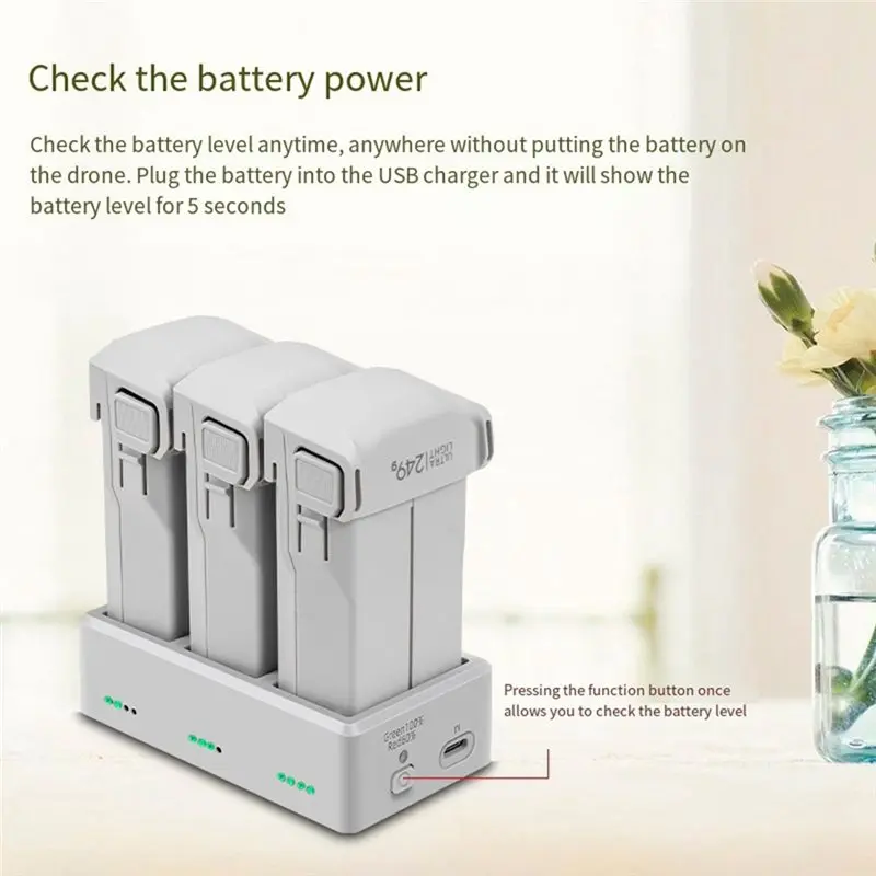 2025 For DJI Mini 5 Pro/Mini 4 Pro/Mini 3 Pro Battery Charger 3Channel Two-Way Charging Hub For Mini 3 Pro Battery Charger EU