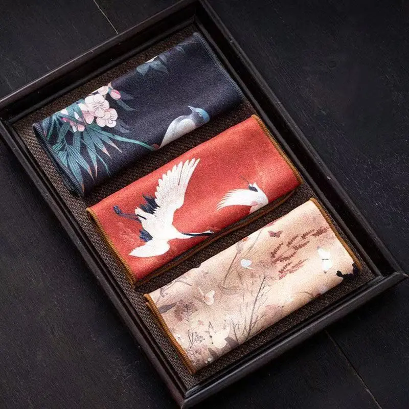 رسمت منشفة شاي ماصة خرقة سميكة الجدول تنظيف الشاي القماش القطن المنزلية المطبخ تنظيف الملابس طبق تنظيف المناشف #2