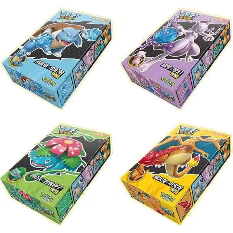 New Pokemon DIY Building Block Toys Pikachu Charizard Mewtwo Greninja Cinderace Action Assemble Model Toy Set Fans Birthday Gift
