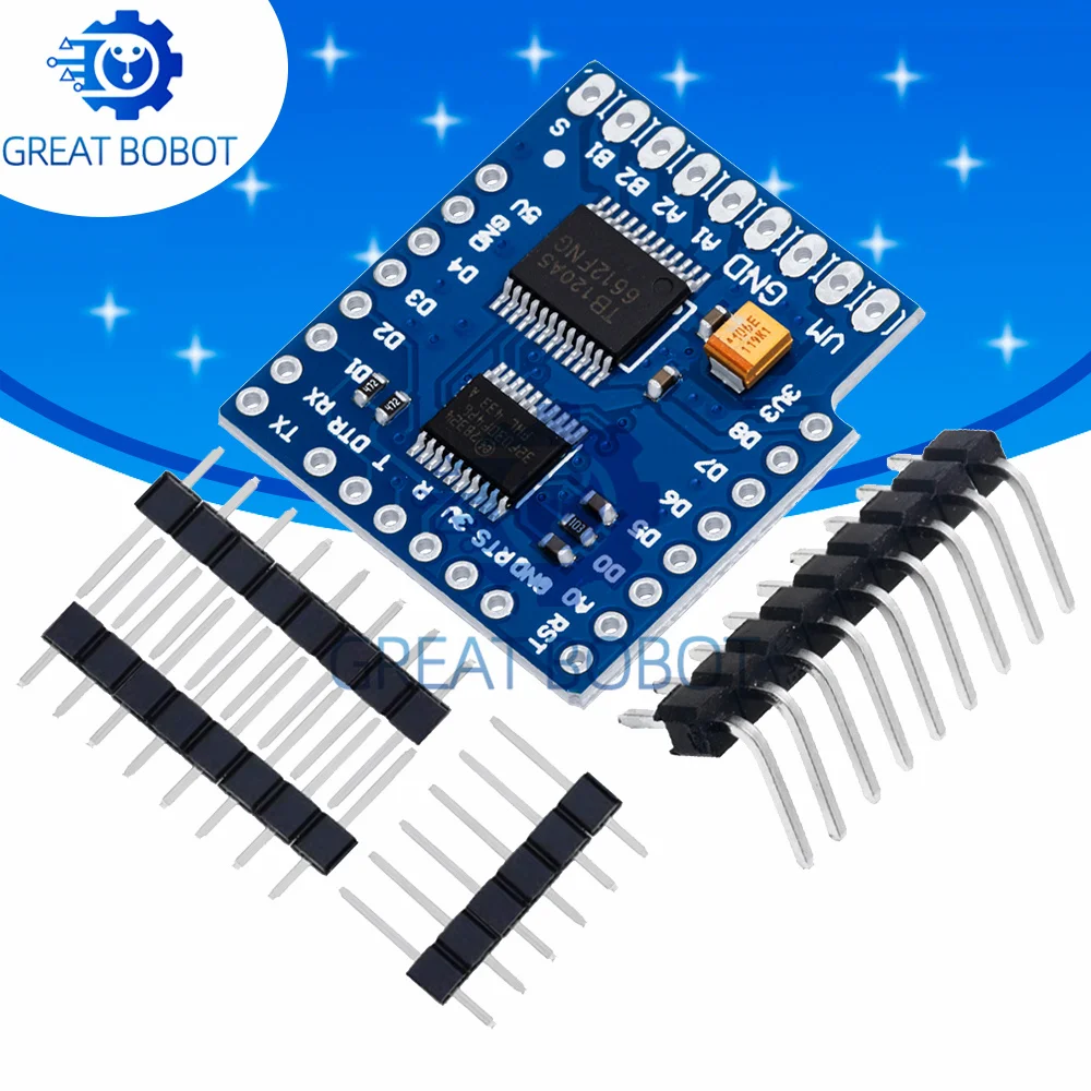 1~10PCS BS 1Set Motor Shield For WeMos D1 Mini TB6612FNG for Wemos I2C Dual Motor Driver Shield Driving Module With Serial Pot