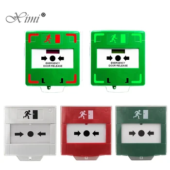 Rücksetzbare Brand not gläser Notent riegel ung Ausgang Feueralarm schalter Türent riegel ung Eil knopf Entriegelung schalter mit Abdeckung