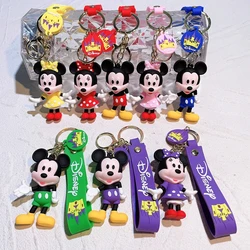 Disney Mickey Cute Minnie Keychain Cartoon Stitch Keyring Anime Student Bag Hanging All-match Car Key Chain Gifts