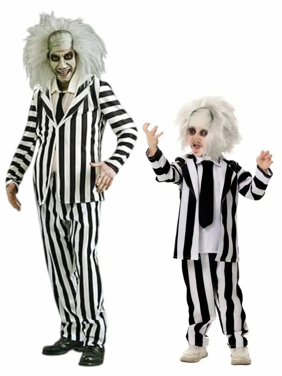 Kostum Pertunjukan Halloween Dewasa Anak-Anak Orang Tua-Anak ow Bug Juice Devil Outfit Pertunjukan Panggung Baju Tradisional Tiongkok