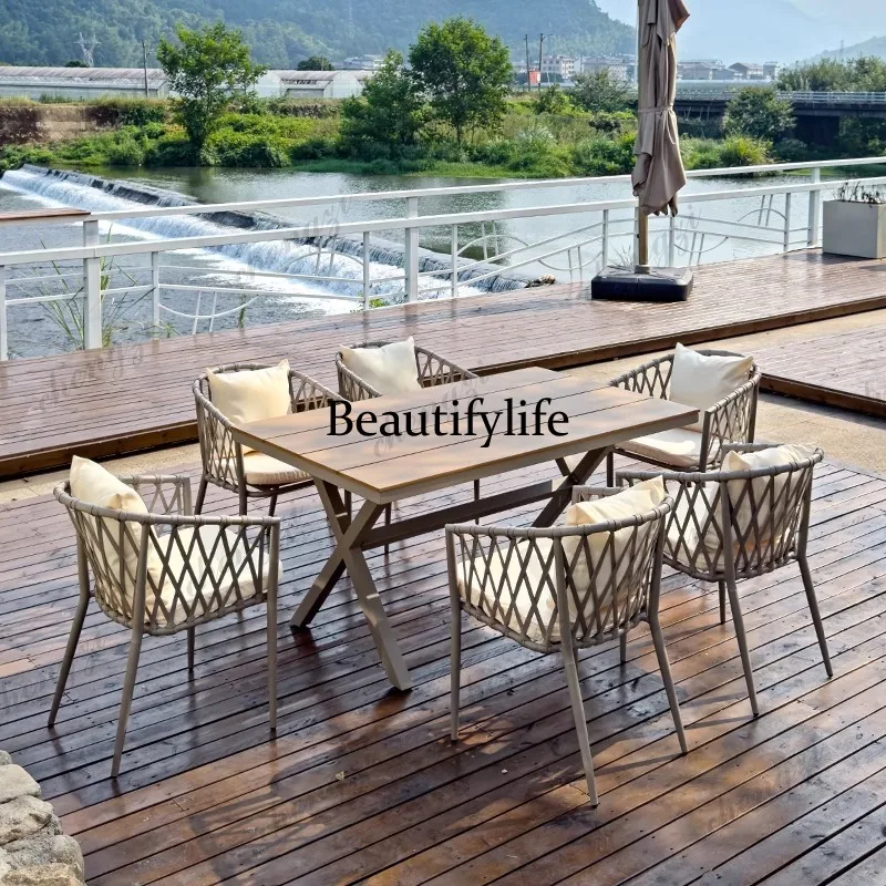 Waterproof Retro Garden Furniture Sets Modern Metal Italian Designer Garden Furniture Sets Portable Meble Ogrodowe furniture