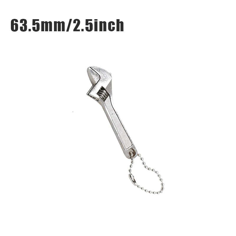 1 Stück Stahl 2,5 Zoll-4 Zoll Schwarz/Silber Affenschlüssel Mini-Maulschlüssel Mini-Werkzeug Verstellbarer Schraubenschlüssel Mini-Werkzeug Schaltschlüssel – Detail 5