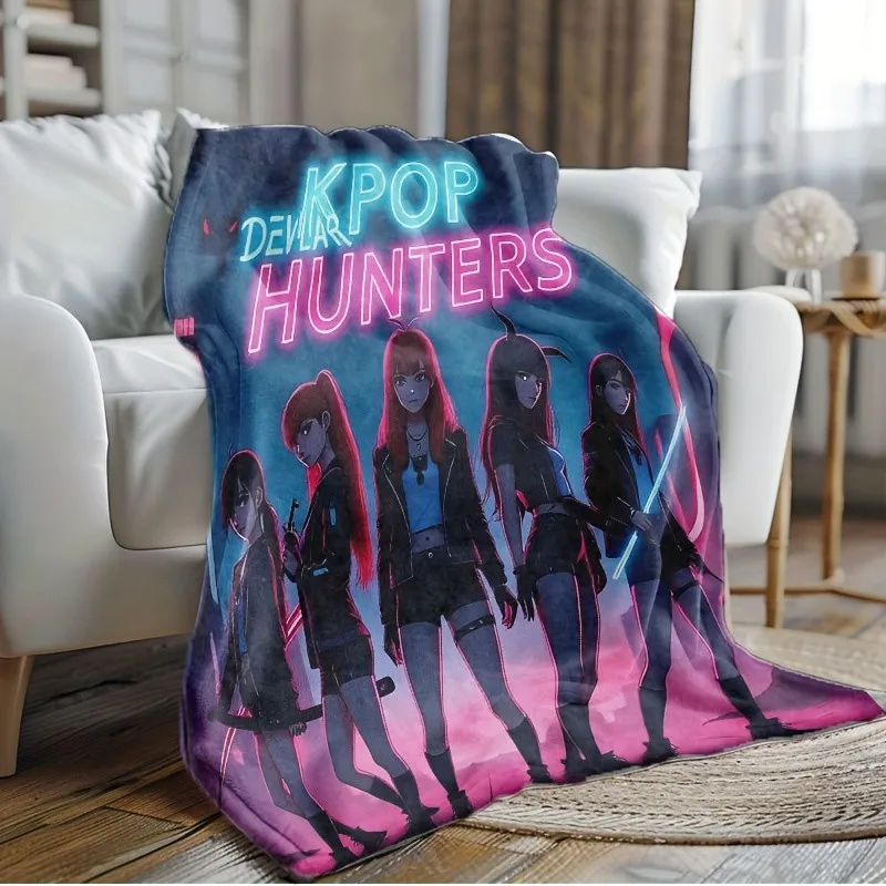 

Корейское драматическое одеяло K-Pop — бросок с флисовым принтом