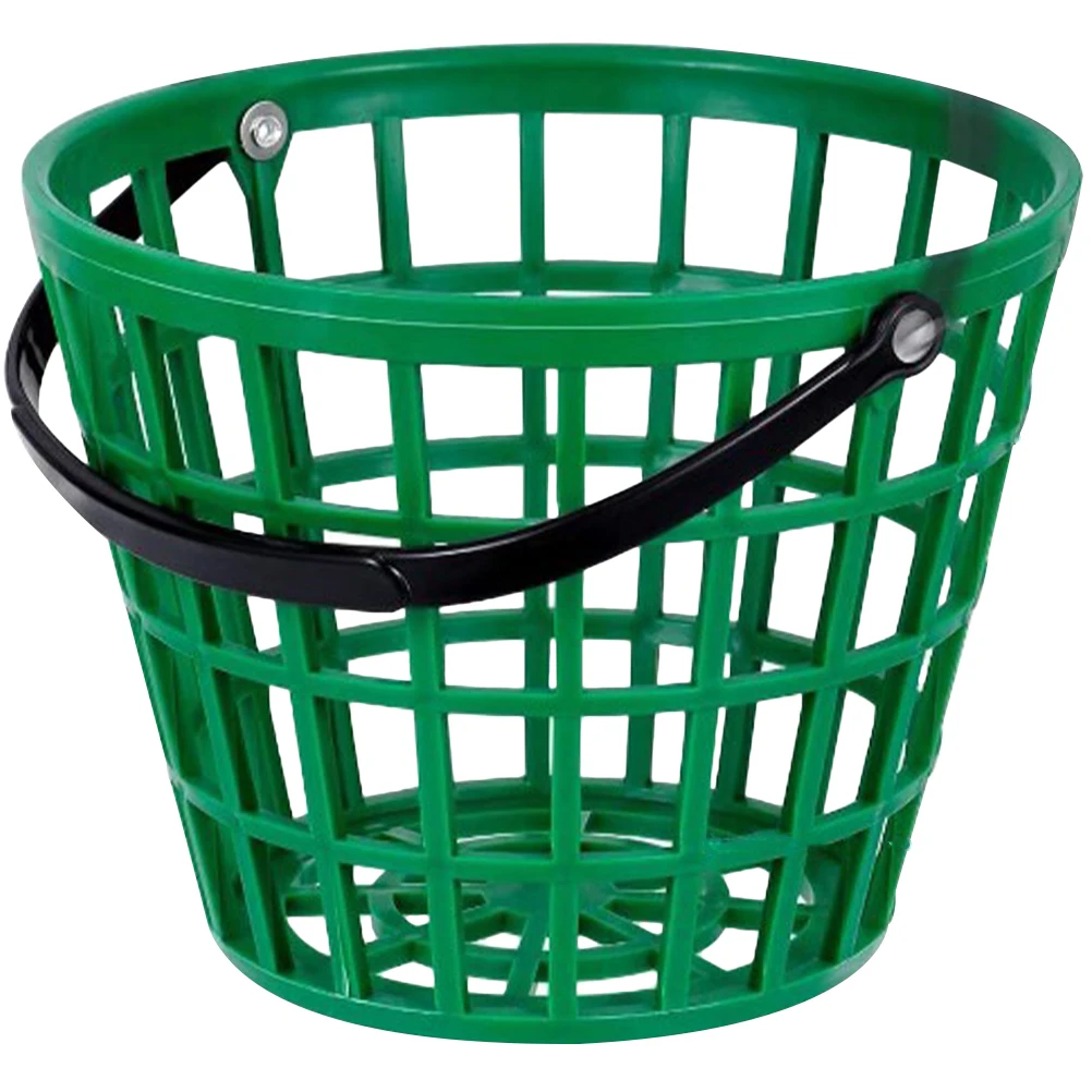 

Outdoor Golfball Basket Portable Golf Ball Bucket Pressure Resistant Handle Golfing Ball Storage Container Stackable Plastic